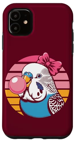 Wellensittich Mädchen Rosa Bubblegum Wellensittich Hülle für iPhone 11 von Parakeet Lover Gifts & Budgie Tees