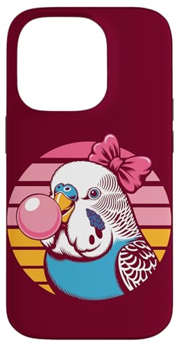 Wellensittich Mädchen Rosa Bubblegum Wellensittich Hülle für iPhone 14 Pro von Parakeet Lover Gifts & Budgie Tees