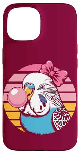 Wellensittich Mädchen Rosa Bubblegum Wellensittich Hülle für iPhone 15 von Parakeet Lover Gifts & Budgie Tees