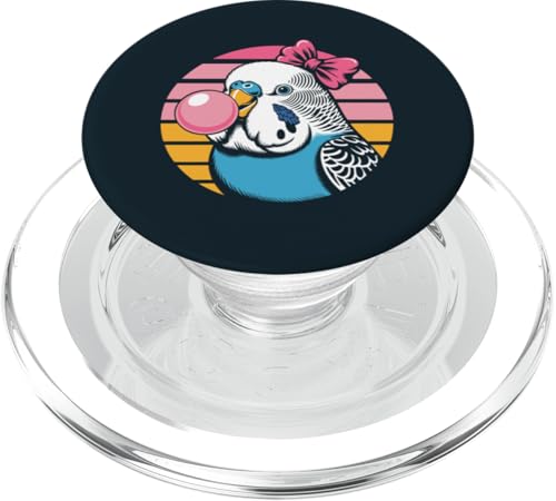 Wellensittich Mädchen Rosa Bubblegum Wellensittich PopSockets PopGrip für MagSafe von Parakeet Lover Gifts & Budgie Tees