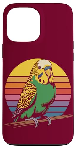 Wellensittich Retro Wellensittich Hülle für iPhone 13 Pro Max von Parakeet Lover Gifts & Budgie Tees