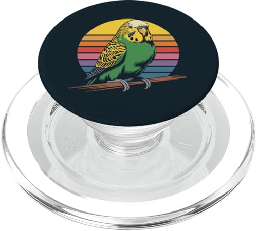 Wellensittich Retro Wellensittich PopSockets PopGrip für MagSafe von Parakeet Lover Gifts & Budgie Tees