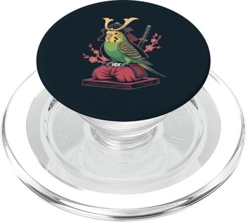 Wellensittich Samurai Wellensittich PopSockets PopGrip für MagSafe von Parakeet Lover Gifts & Budgie Tees