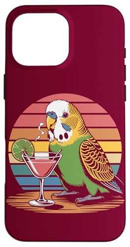 Wellensittich Sittich Cocktail Wellensittich Hülle für iPhone 16 Pro Max von Parakeet Lover Gifts & Budgie Tees