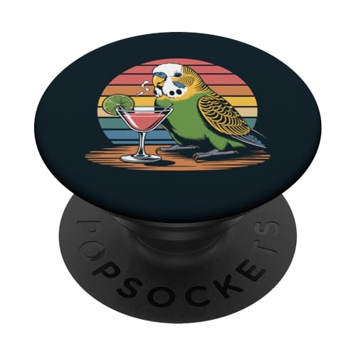 Wellensittich Sittich Cocktail Wellensittich PopSockets Klebender PopGrip von Parakeet Lover Gifts & Budgie Tees