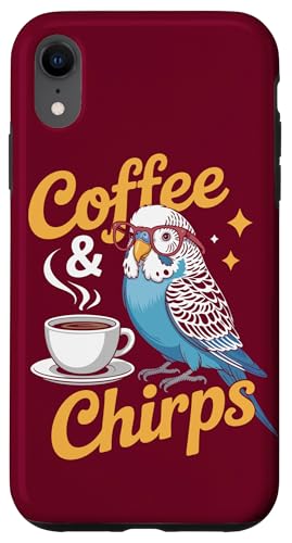 Wellensittich Sittich Kaffee Chirps Wellensittich Hülle für iPhone XR von Parakeet Lover Gifts & Budgie Tees
