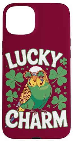 Wellensittich St. Patrick Wellensittich Hülle für iPhone 15 Plus Wellensittich St. Patrick Wellensittich Hülle für iPhone 15 Plus von Parakeet Lover Gifts & Budgie Tees