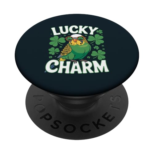 Wellensittich St. Patrick Wellensittich PopSockets Klebender PopGrip Wellensittich St. Patrick Wellensittich PopSockets Klebender PopGrip von Parakeet Lover Gifts & Budgie Tees