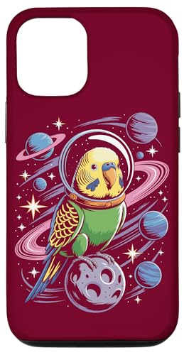 Weltraum-Sittich Astronaut Wellensittich Hülle für iPhone 12/12 Pro von Parakeet Lover Gifts & Budgie Tees