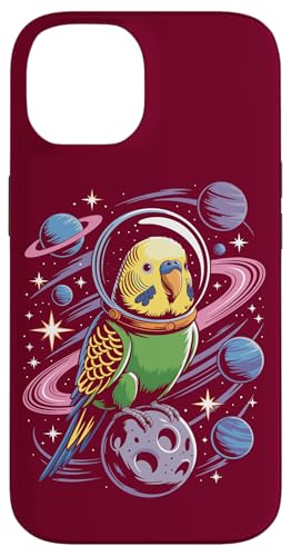 Weltraum-Sittich Astronaut Wellensittich Hülle für iPhone 14 von Parakeet Lover Gifts & Budgie Tees