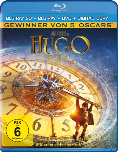 Hugo Cabret 3D - Blu-ray 3D + 2D + DVD + Digital Copy (Blu-ray) von Paramount (Universal Pictures)