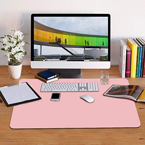 Paramount City wasserdichte Schreibtischunterlage, Büro-Laptop-Schreibtischunterlage, Schreibtischunterlage-Schutz aus PU-Leder Schreibtisch-Schreibblock(Rosa01,120 x 60 cm) von Paramount City