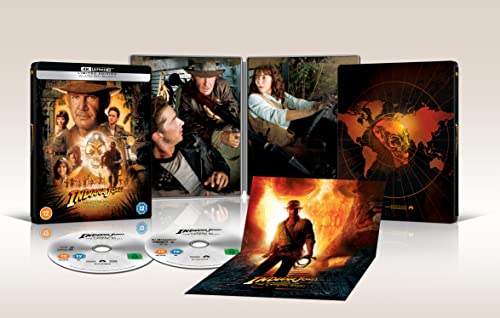 Indiana Jones and The Kingdom of The Crystal Skull - 4K & Blu-ray Steelbook [Region A & B & C] von Paramount Home Entertainment
