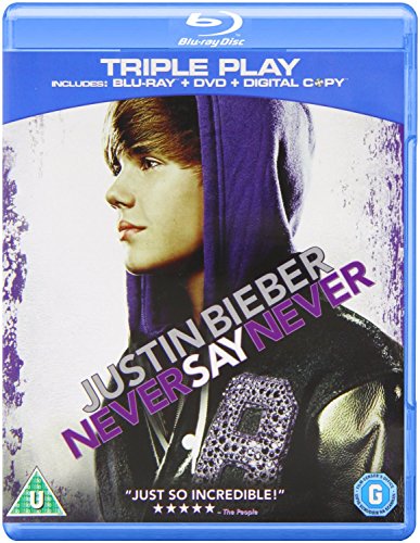 Justin Bieber - Never Say Never - Triple Play (Blu-ray + DVD+ Digital Copy) [2011] [Region Free] von Paramount Home Entertainment