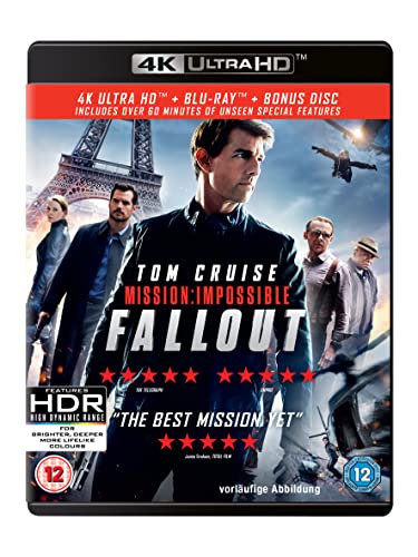 Mission: Impossible - Fallout (4KUltra-HD + Blu-ray + Bonus Disc) [2018] [Region Free] von Paramount Home Entertainment