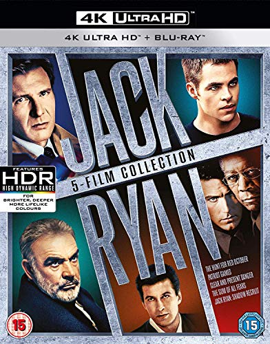 Paramount Home Entertainment Jack Ryan Boxset (5 Films) (4K Ultra-HD) [Blu-ray] [2018] [Region Free] von Paramount Home Entertainment