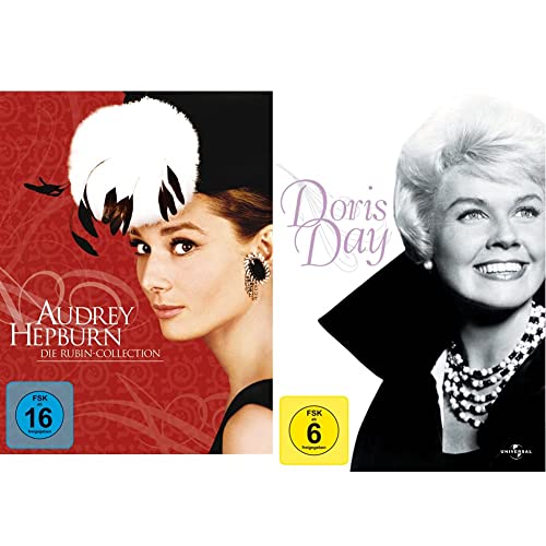 Audrey Hepburn: Die Rubin Collection (Ein Herz und eine Krone / Sabrina / Krieg und Frieden / Ein süßer Fratz / Frühstück bei Tiffany) [5 DVDs] & Doris Day Collection [3 DVDs] von Paramount Pictures (Universal Pictures)