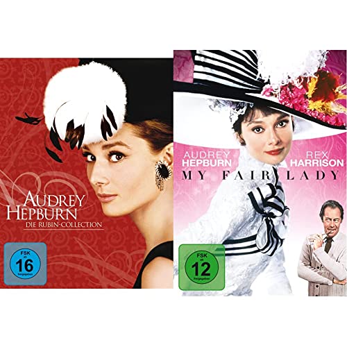 Audrey Hepburn: Die Rubin Collection (Ein Herz und eine Krone / Sabrina / Krieg und Frieden / Ein süßer Fratz / Frühstück bei Tiffany) [5 DVDs] & My Fair Lady von Paramount Pictures (Universal Pictures)