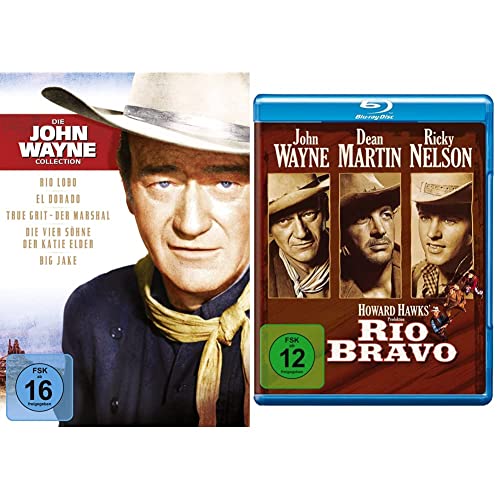 Die John Wayne Collection - Jubiläums-Box / Repack (DVD) & Rio Bravo [Blu-ray] von Paramount Pictures (Universal Pictures)