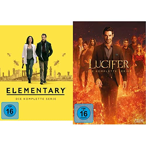 Elementary - Die komplette Serie (DVD) & Lucifer: Die komplette Serie [20 DVDs] von Paramount Pictures (Universal Pictures)