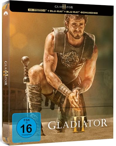Gladiator II - Limited Steelbook [4K Ultra HD] + [Blu-ray] + [Bonus Blu-ray] von Paramount Pictures (Universal Pictures)