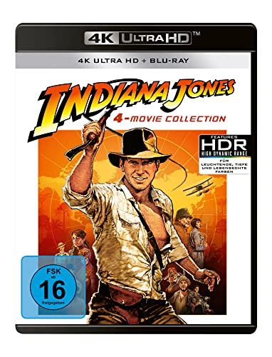 Indiana Jones - 4-Movie Collection (4 4K Ultra HDs) + (4 Blu-rays) + (Bonus Blu-ray) von PARAMOUNT PICTURES