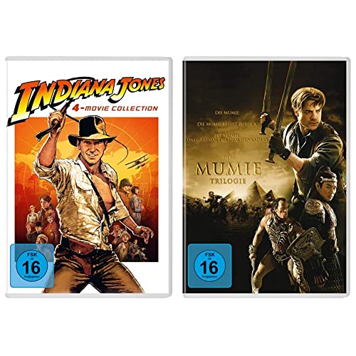 Indiana Jones - 4-Movie Collection [4 DVDs] & Die Mumie - Trilogy [3 DVDs] von Paramount Pictures (Universal Pictures)