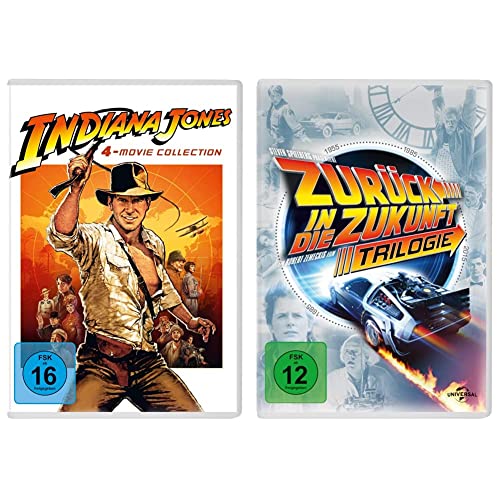 Indiana Jones - 4-Movie Collection [4 DVDs] & Zurück in die Zukunft - Trilogie/30th Anniversary [4 DVDs] von Paramount Pictures (Universal Pictures)