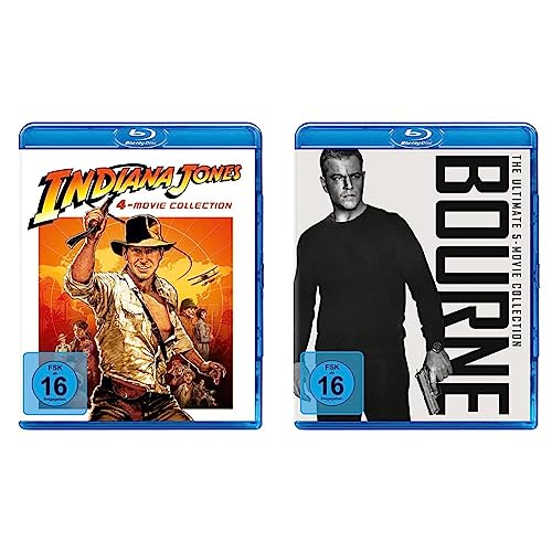 Indiana Jones – 4-Movie Collection [Blu-ray] & Bourne - The Ultimate 5-Movie-Collection [Blu-ray] von Paramount Pictures (Universal Pictures)