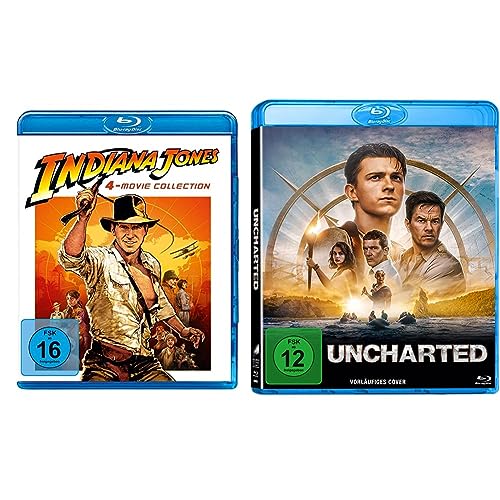 Indiana Jones – 4-Movie Collection [Blu-ray] & Uncharted [Blu-ray] von Paramount Pictures (Universal Pictures)