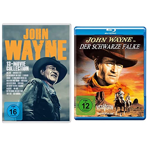 John Wayne - 13-Movie Collection [13 DVDs] & Der schwarze Falke [Blu-ray] von Paramount Pictures (Universal Pictures)