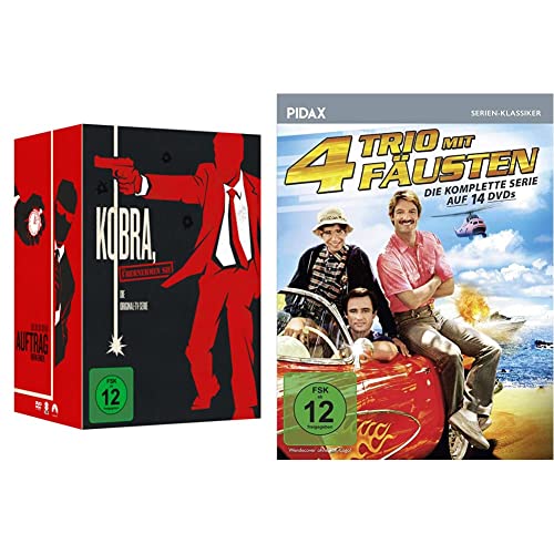 Kobra, übernehmen Sie! - Die komplette Serie / 2.Auflage (DVD) & Trio mit 4 Fäusten - Komplettbox / Die komplette Kult-Serie (Pidax Serien-Klassiker) [14 DVDs] von Paramount Pictures (Universal Pictures)