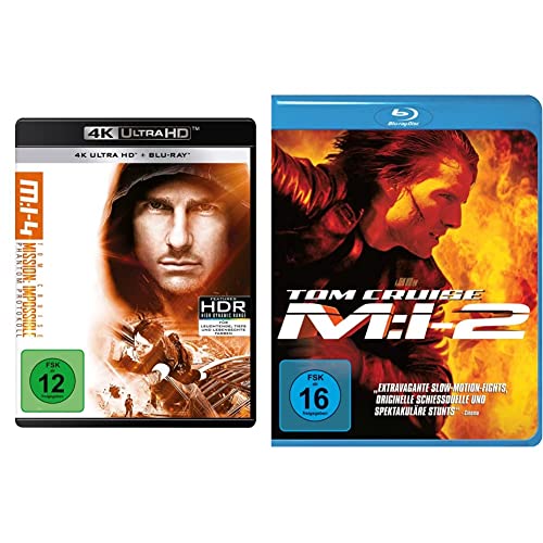 Mission: Impossible - 4 - Phantom Protokoll 4K Ultra-HD [Blu-ray] & M:I-2 - Mission: Impossible 2 [Blu-ray] von Paramount Pictures (Universal Pictures)
