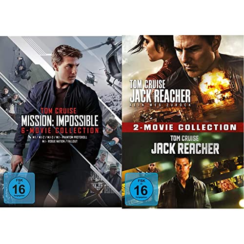 Mission: Impossible-6-Movie Collection [6 DVDs] & Jack Reacher / Jack Reacher: Kein Weg zurück - 2-Movie Collection [2 DVDs] von Paramount Pictures (Universal Pictures)
