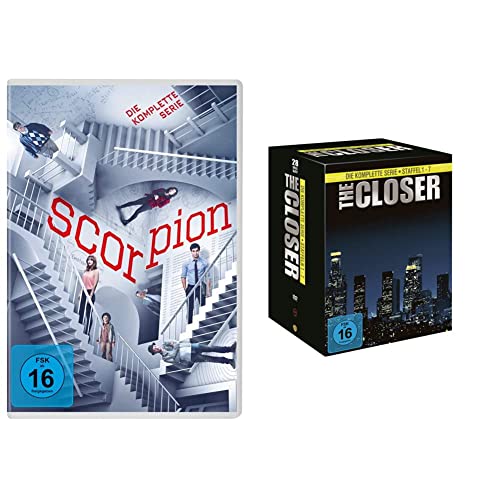 Scorpion: Die komplette Serie [24 DVDs] & The Closer - Die komplette Serie (Staffel 1-7) (exklusiv bei Amazon.de) [Limited Edition] [28 DVDs] von Paramount Pictures (Universal Pictures)
