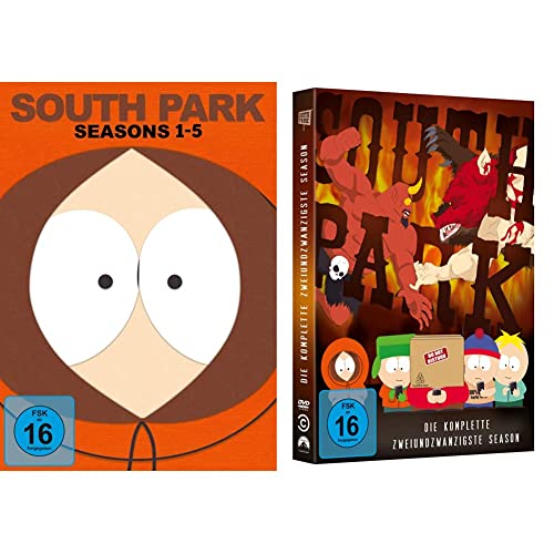 South Park: Seasons 1-5 (15 Discs) & South Park: Die komplette zweiundzwanzigste Season [2 DVDs] von Paramount Pictures (Universal Pictures)