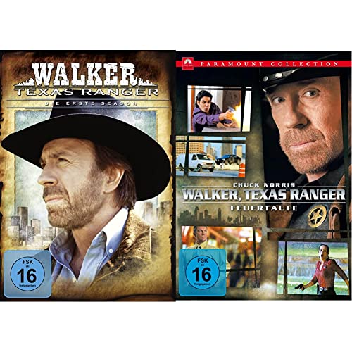 Walker, Texas Ranger - Season 1 (DVD) & Walker, Texas Ranger - Feuertaufe (DVD) von Paramount Pictures (Universal Pictures)