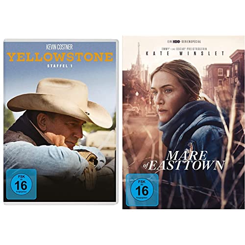 Yellowstone - Die komplette erste Staffel [3 DVDs] & Mare of Easttown [2 DVDs] von Paramount Pictures (Universal Pictures)