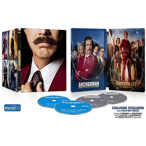 Anchorman: The Legend of Ron Burgundy + Anchorman 2: The Legend Continues - Exclusive Steelbook (US-Import ohne deutschen Ton) Blu-ray von Paramount