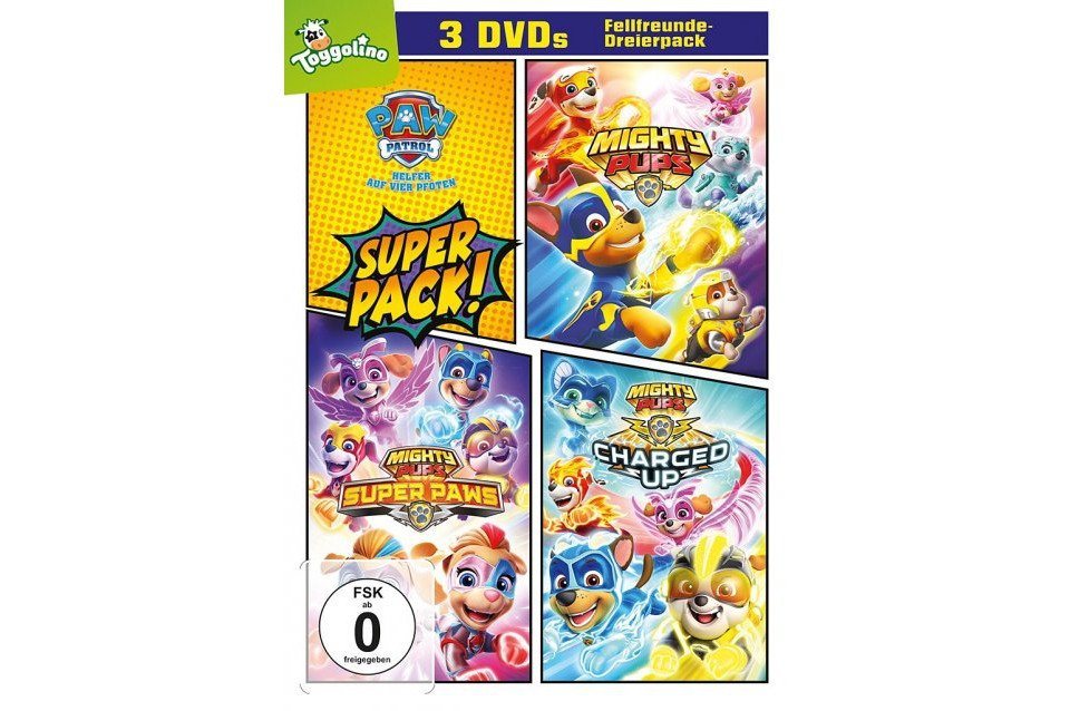 Paramount DVD Paw Patrol - Mighty Pups (Fellfreunde-Dreierpack) von Paramount