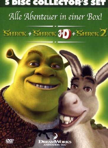 Shrek - Der tollkühne Held + Shrek 3D + Shrek 2 (Collector's Set) [5 DVDs] von Paramount