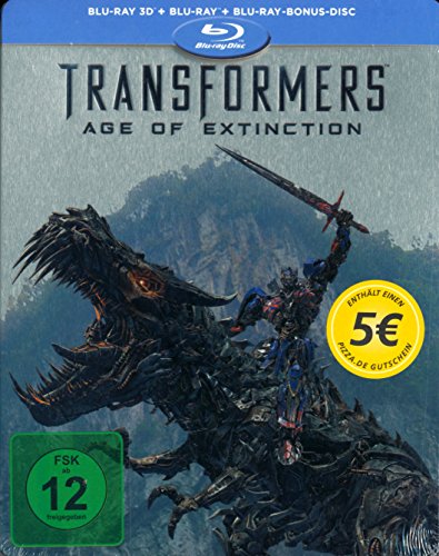 Transformers 4: Ära des Untergangs 3D - Limited Edition Steelbook Blu Ray 3-Disc Edition (3D + 2D + Bonus Disc) von Paramount