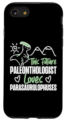 Dinosaurier: Dieser Paläonthologe liebt Parasaurolophus Hülle für iPhone SE (2020) / 7 / 8 von Parasaurolophus Dinosaur Designs For Kids