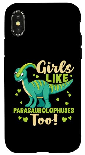 Dinosaurier: Mädchen mögen auch Parasaurolophus! Hülle für iPhone X/XS Dinosaurier: Mädchen mögen auch Parasaurolophus! Hülle für iPhone X/XS von Parasaurolophus Dinosaur Designs For Kids