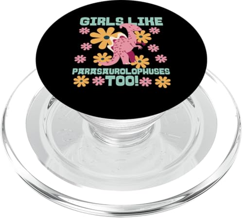 Dinosaurier: Mädchen mögen auch Parasaurolophus! PopSockets PopGrip für MagSafe Dinosaurier: Mädchen mögen auch Parasaurolophus! PopSockets PopGrip für MagSafe von Parasaurolophus Dinosaur Designs For Kids
