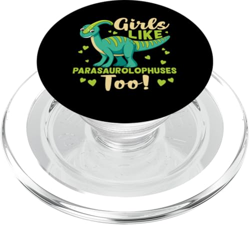 Dinosaurier: Mädchen mögen auch Parasaurolophus! PopSockets PopGrip für MagSafe Dinosaurier: Mädchen mögen auch Parasaurolophus! PopSockets PopGrip für MagSafe von Parasaurolophus Dinosaur Designs For Kids