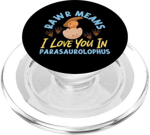 Dinosaurier: Rawr bedeutet ich liebe dich in Parasaurolophus PopSockets PopGrip für MagSafe Dinosaurier: Rawr bedeutet ich liebe dich in Parasaurolophus PopSockets PopGrip für MagSafe von Parasaurolophus Dinosaur Designs For Kids