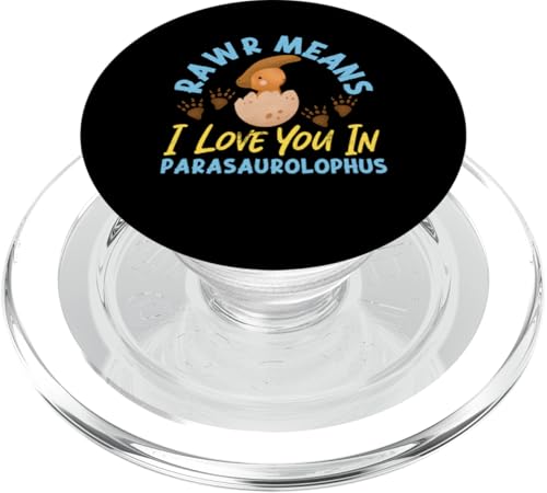 Dinosaurier: Rawr bedeutet ich liebe dich in Parasaurolophus PopSockets PopGrip für MagSafe Dinosaurier: Rawr bedeutet ich liebe dich in Parasaurolophus PopSockets PopGrip für MagSafe von Parasaurolophus Dinosaur Designs For Kids