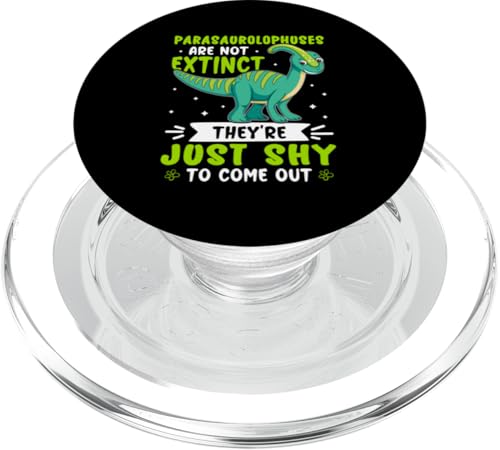 Parasaurolophus sind nicht ausgestorben, nur schüchtern, herauszukommen PopSockets PopGrip für MagSafe Parasaurolophus sind nicht ausgestorben, nur schüchtern, herauszukommen PopSockets PopGrip für MagSafe von Parasaurolophus Dinosaur Designs For Kids