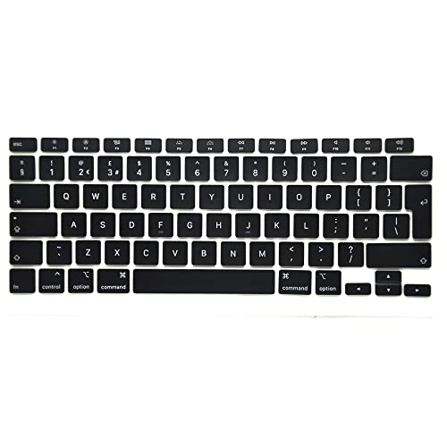 Pardarsey Ersatz-Tastenkappen-Set mit UK-Tastatur-Ersatztastenkappen, QWERTY, kompatibel mit MacBook Air 33 cm (13 Zoll) Retina A2179 2020 UK Tastaturtasten von Pardarsey